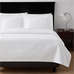Radiance™ Diamond Standard Shams, White